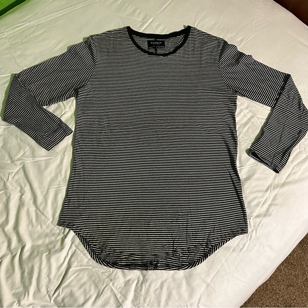PacSun Striped Long Sleeve Tee